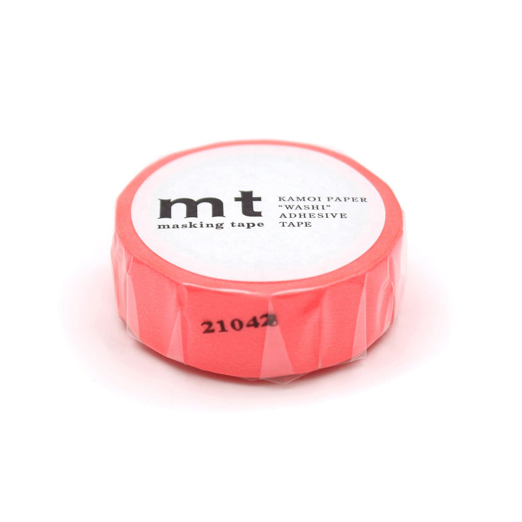 mt Basic Washi Tape — Shocking Red 7m — pattern detail