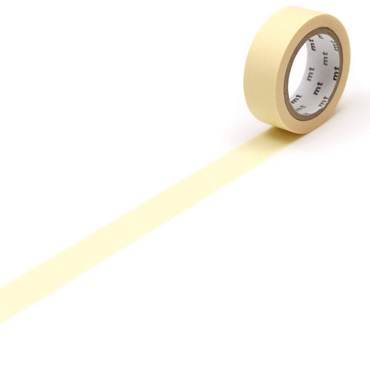 mt Basic Washi Tape — Pastel Sunflower 7m — roll front