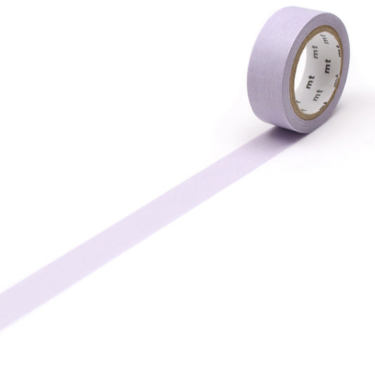 mt Basic Washi Tape — Pastel Lavender 7m — roll front