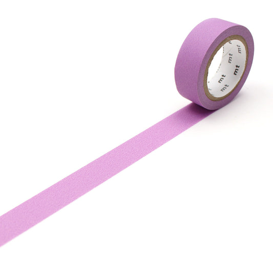 mt Basic Washi Tape — Matte Purple — roll front