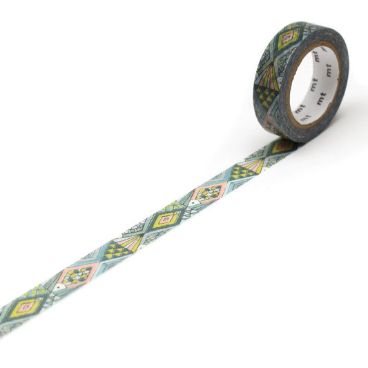 mt x Mina Perhonen Washi Tape — Pesce — roll front