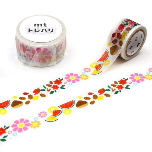 mt Trehari Washi Tape — Season (Fab Tracing Paper) — roll front