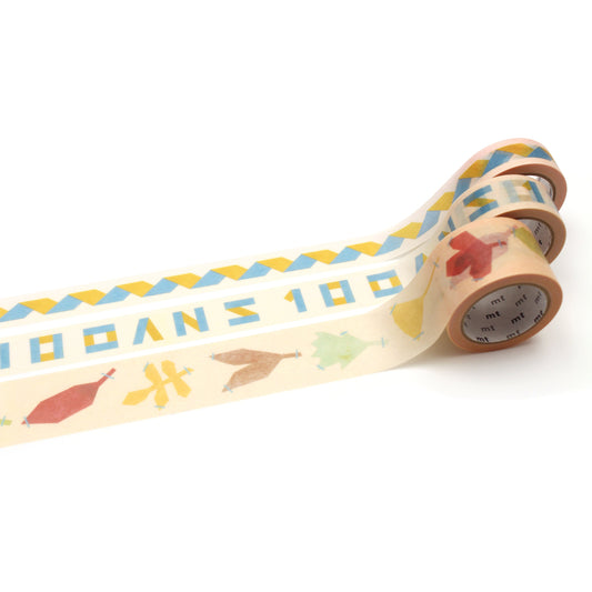 mt 100th Anniversary Sets Washi Tape — Philippe Weisbecker — roll front