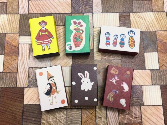 Classiky x Yonagado Fairyland Matchbox Small Sticker — applied in a journal