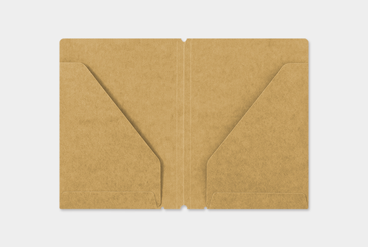 Traveler's Notebook Refill 010 (Passport Size) — Kraft Paper Folder — in use