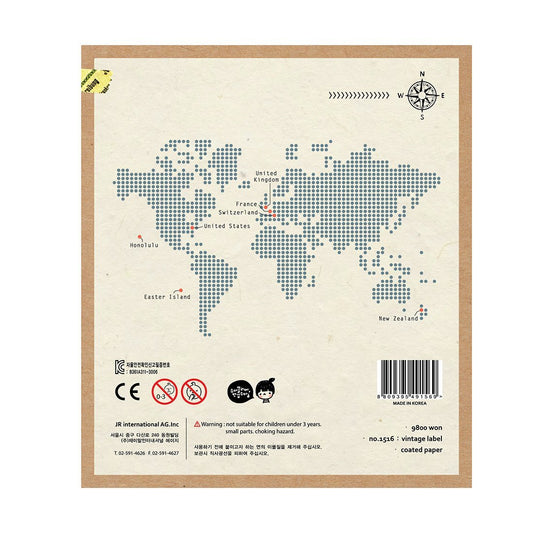 Suatelier Travel Luggage Sticker Pack — Vintage Labels — sticker detail