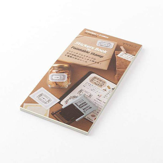 Midori Stickers Book for Paintable Stamp — Natural Colors — sticker detail
