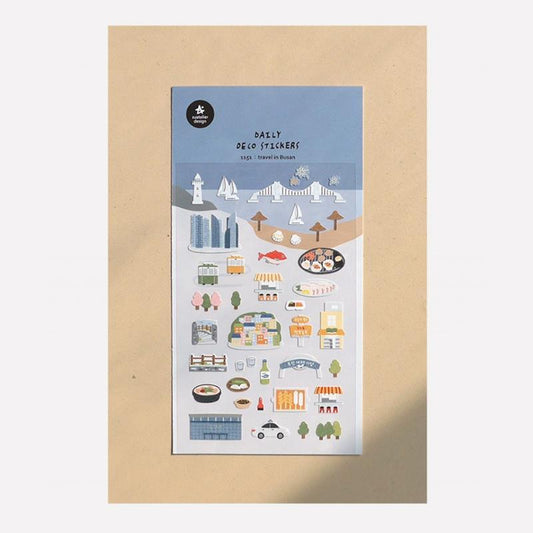 Suatelier Sticker — Travel In Busan — sheet front