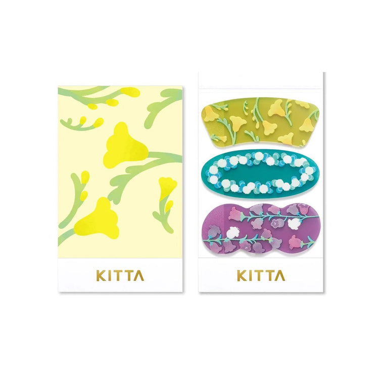 KITTA Clear Tape — Flower Pieces — roll front