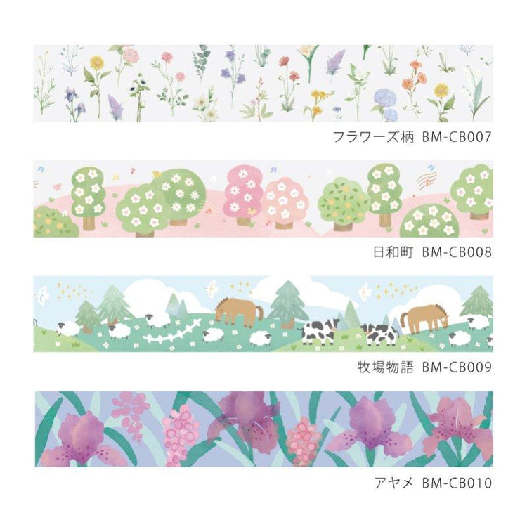 BGM Clear Tape — Iris — flat lay