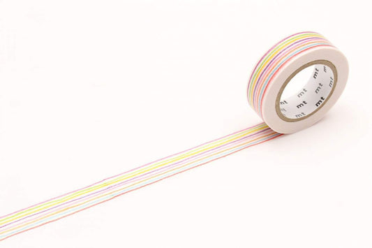 mt EX Washi Tape — Iro Enpitsu Border — roll front