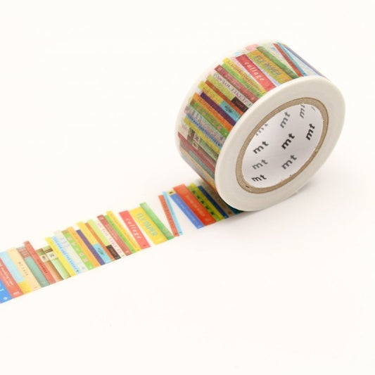 mt EX Washi Tape — Books (7m) — roll front