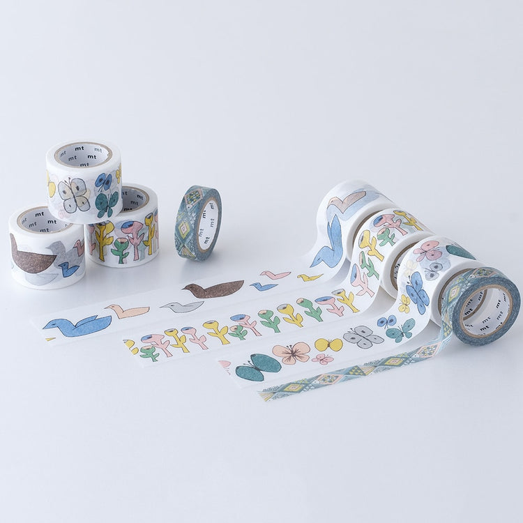 mt x Mina Perhonen Washi Tape — Pesce — colour close-up