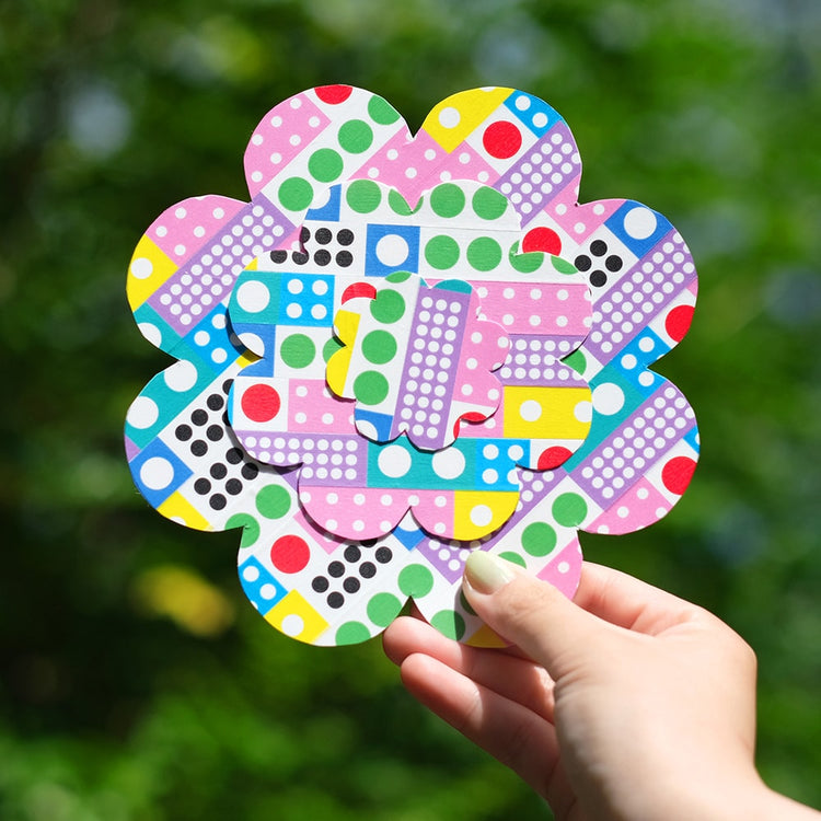 mt x Kapitza Washi Tape — Polka Dot Vivid — roll side view