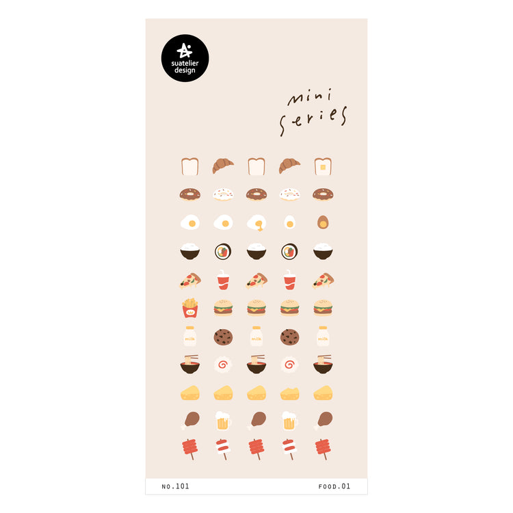 Suatelier Sticker — Food.01 — sheet front