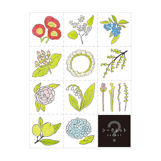 Hitotoki Large Size Sticker Flower — sheet front