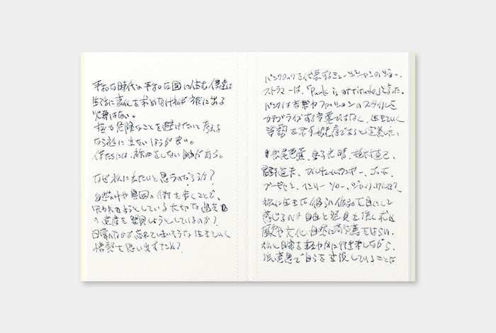 Traveler's Notebook Refill 005 (Passport Size) — Lightweight Paper — size reference