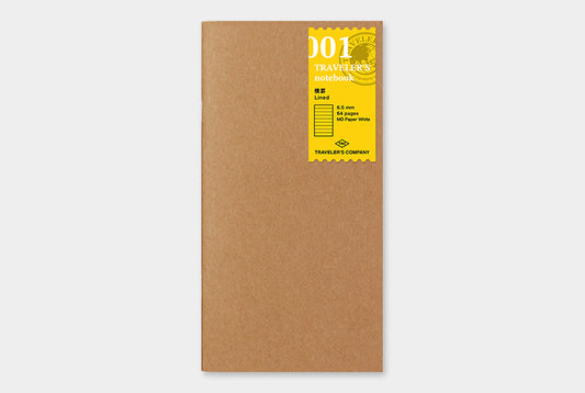 Traveler's Notebook Refill 001 (Regular Size) - Ruled — front view