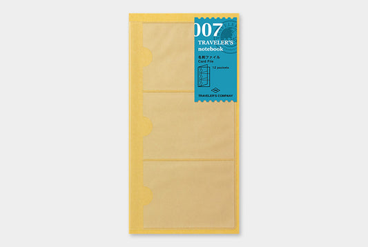 Traveler's Notebook Refill 007 (Regular Size) — Card File — front view