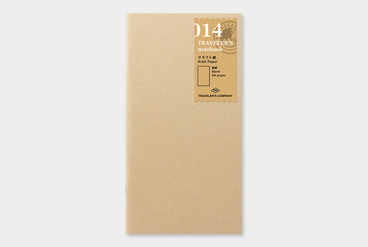 Traveler's Notebook Refill 014 (Regular Size) — Kraft Paper — front view