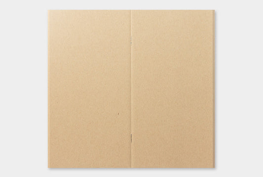 Traveler's Notebook Refill 014 (Regular Size) — Kraft Paper — in use