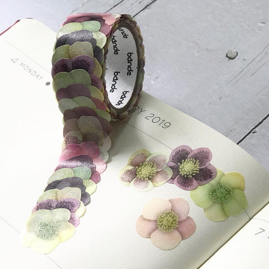 Bande Christmas Rose Washi Roll Sticker