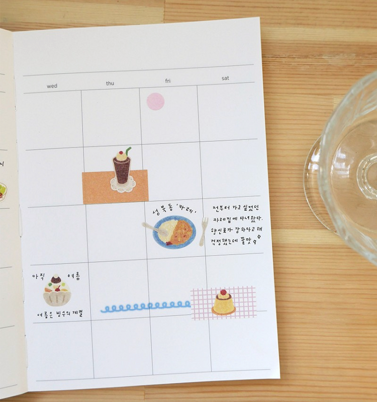 Suatelier Daily Deco Stickers — Kissaten — flat lay