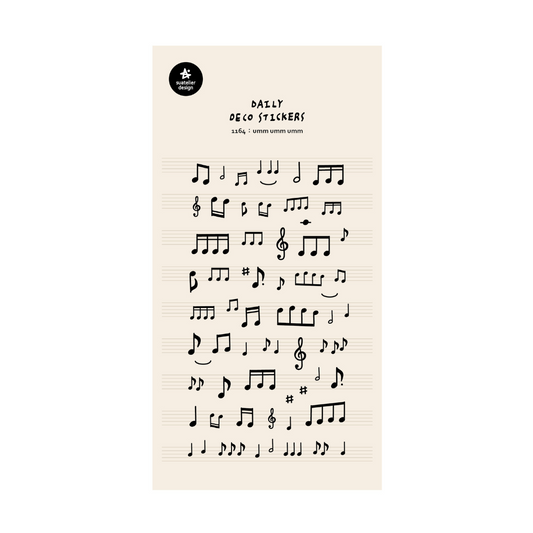 Suatelier Daily Deco Stickers — umm umm umm — sheet front