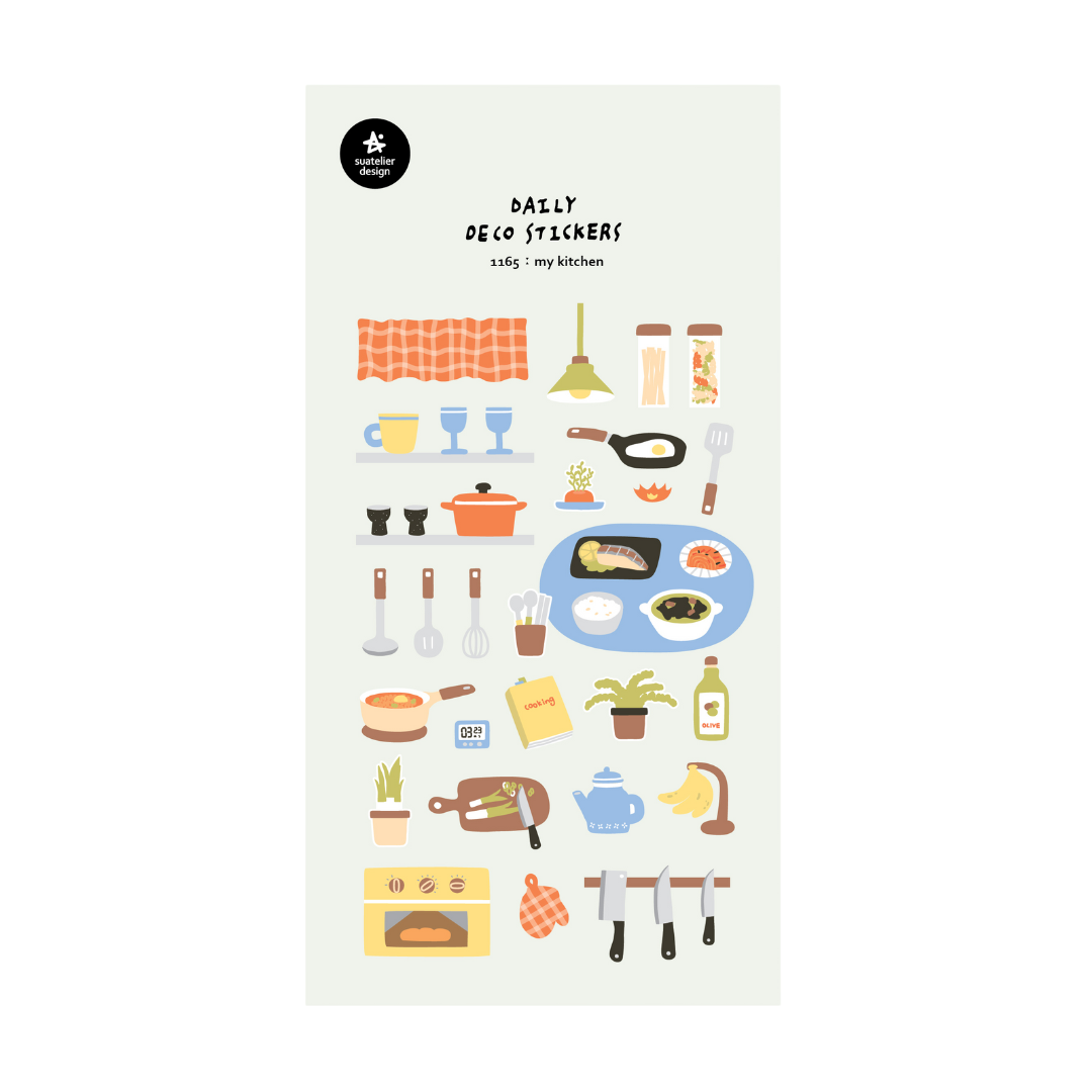 Suatelier Daily Deco Stickers — My Kitchen — sheet front