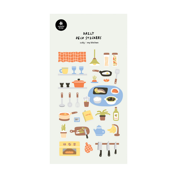 Suatelier Daily Deco Stickers — My Kitchen — sheet front