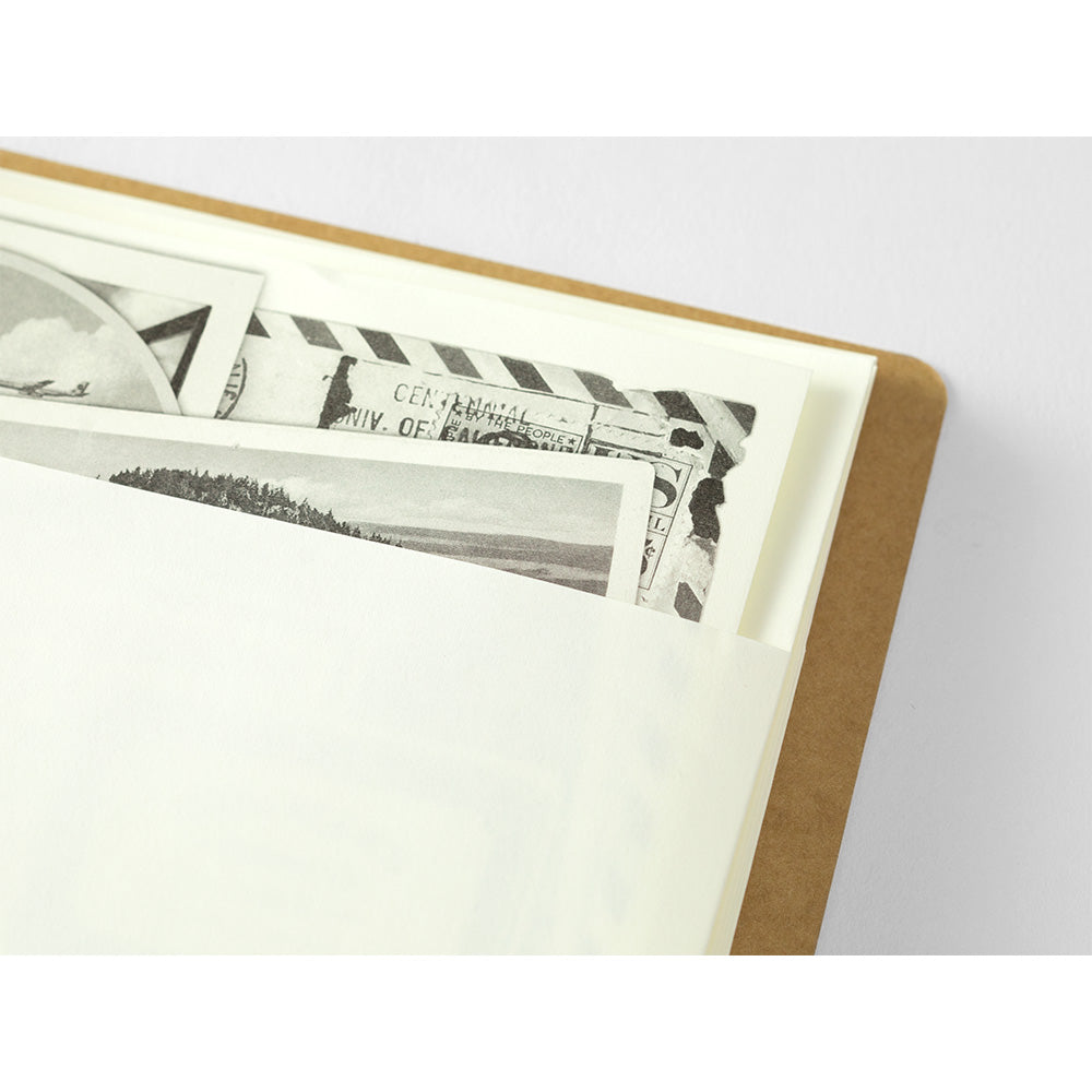 Traveler's Spiral Ring Notebook (B6) — Paper Pocket — flat lay