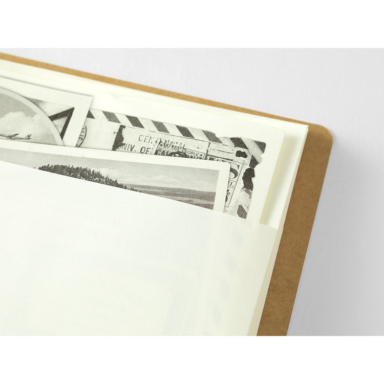 Traveler's Spiral Ring Notebook (B6) — Paper Pocket — flat lay