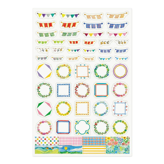 Midori Yuru Log Sticker <1 Sheet> — Decoration — sticker detail