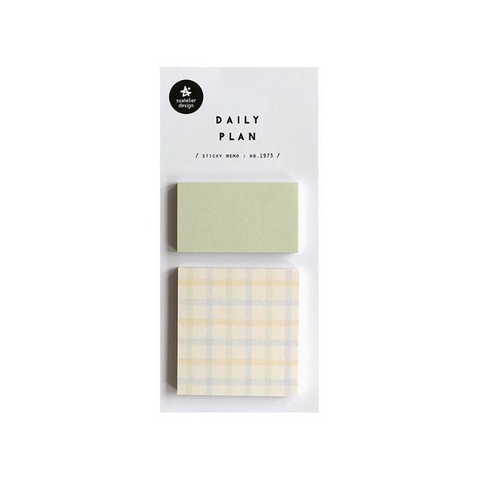 Suatelier Daily Plan.59 — Pale Gingham — front view