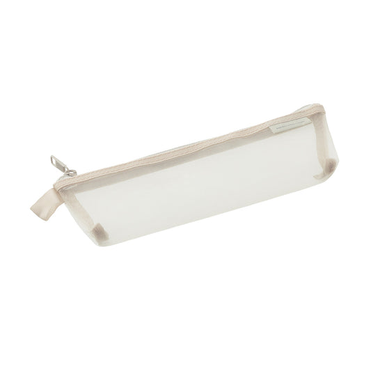 Midori CL Mesh Mini Pen Pouch — Gray — detail view