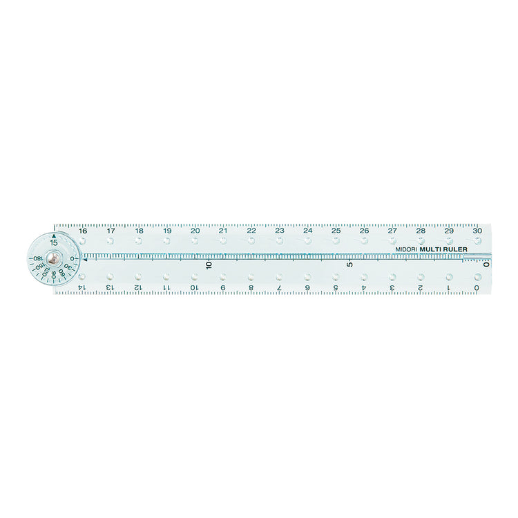 Midori Multi Ruler <30cm> — flat lay