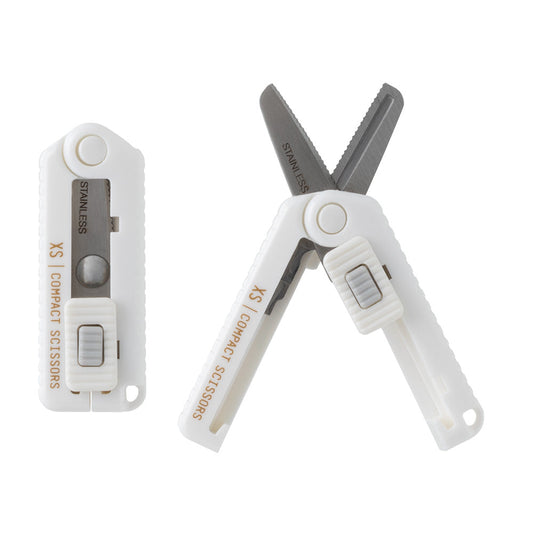 Midori XS Compact Scissors Serrated — White — detail view