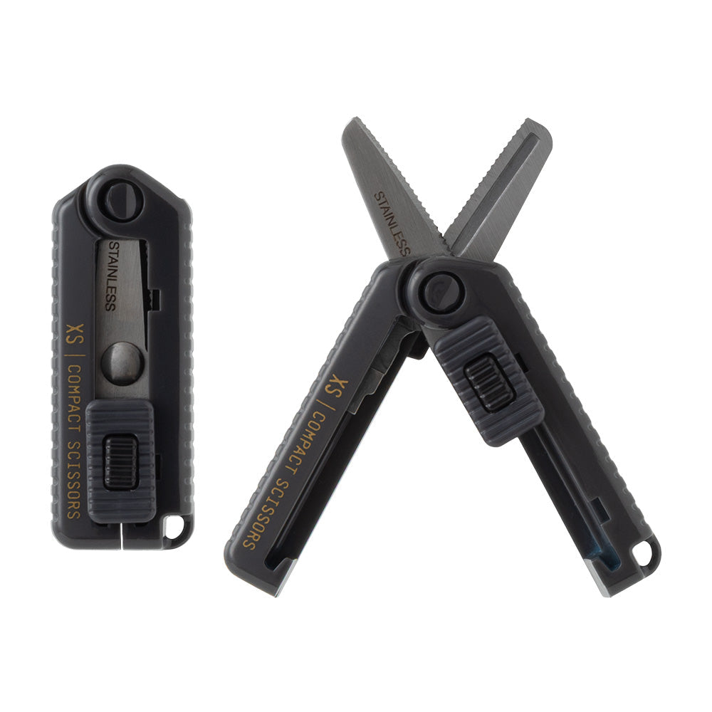 Midori XS Compact Scissors Serrated — Black — detail view