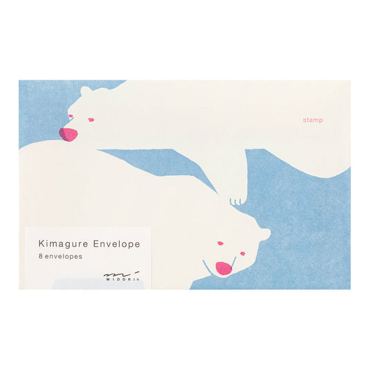Midori Easy & Cozy Envelope — Polar Bear — front view