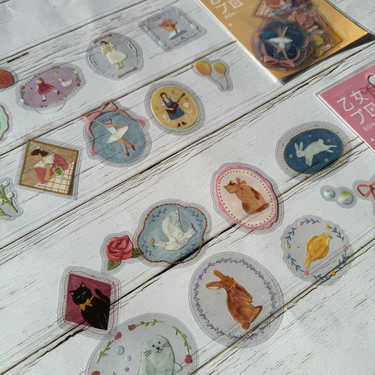 BGM Clear Seal: Maiden Brooch — Girl — sticker detail