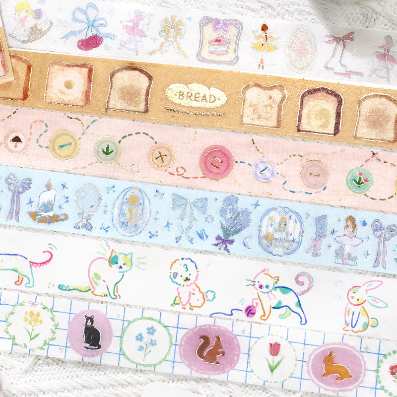 BGM Foil Stamping Masking Tape — Toast Everyday — colour close-up