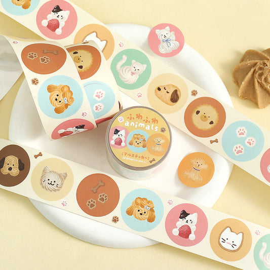 BGM Roll Sticker — Fluffy Animals — sticker detail