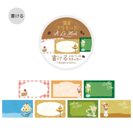 BGM Roll Sticker: Writable — Café à la Mode — sheet front