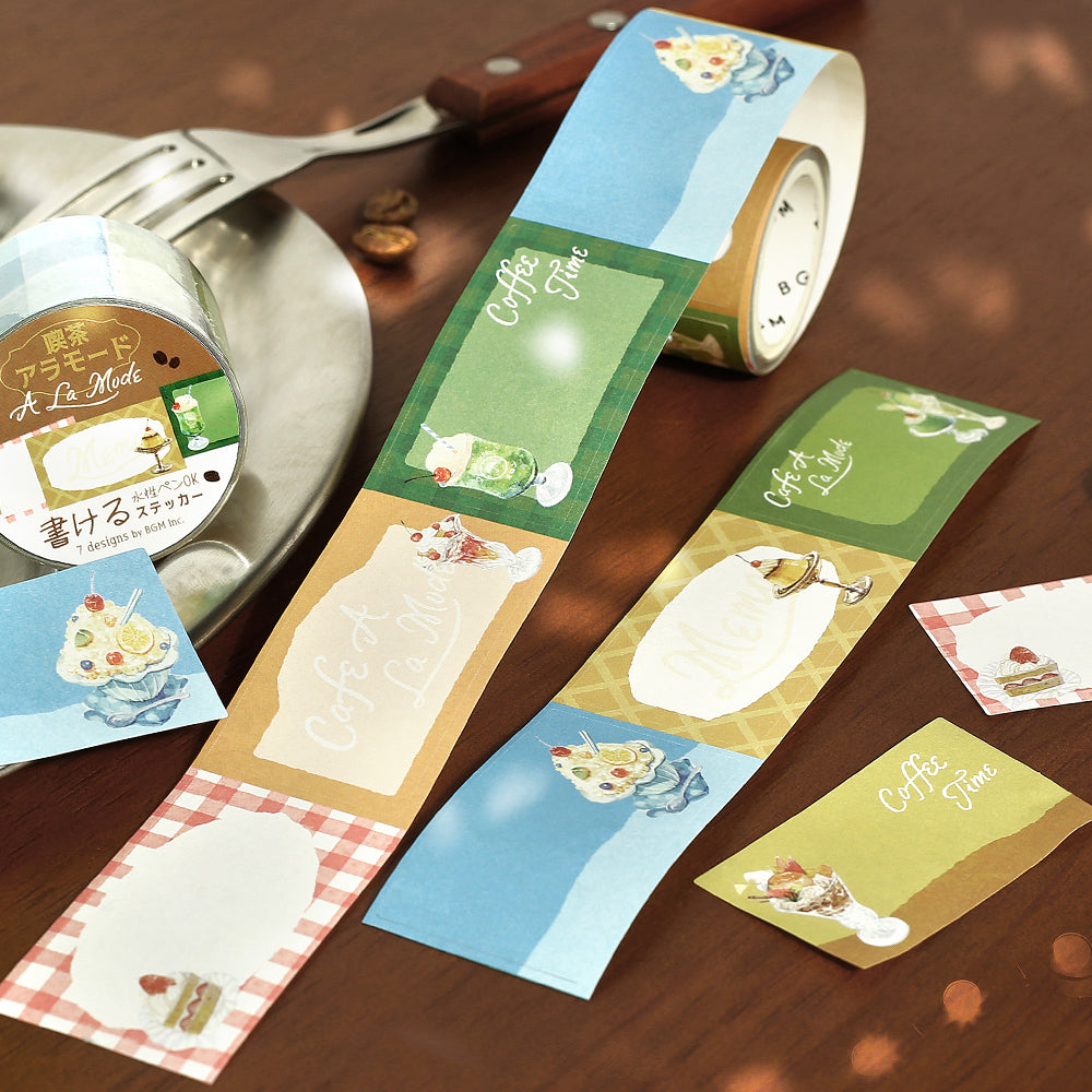 BGM Roll Sticker: Writable — Café à la Mode — sticker detail