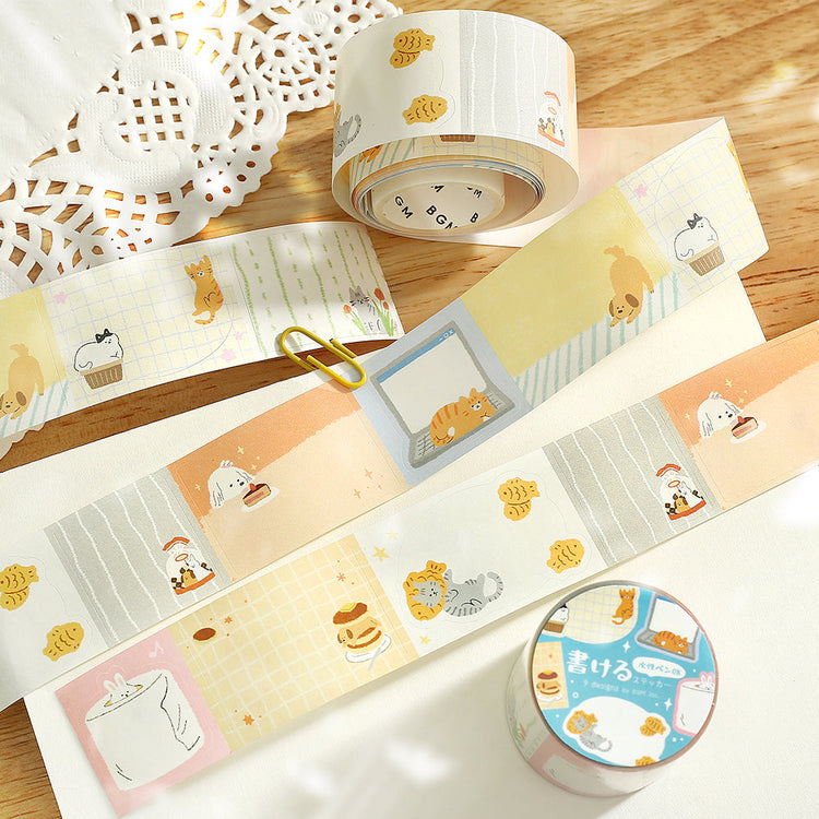 BGM Roll Sticker: Writable — Warm and Cozy Days — sticker detail