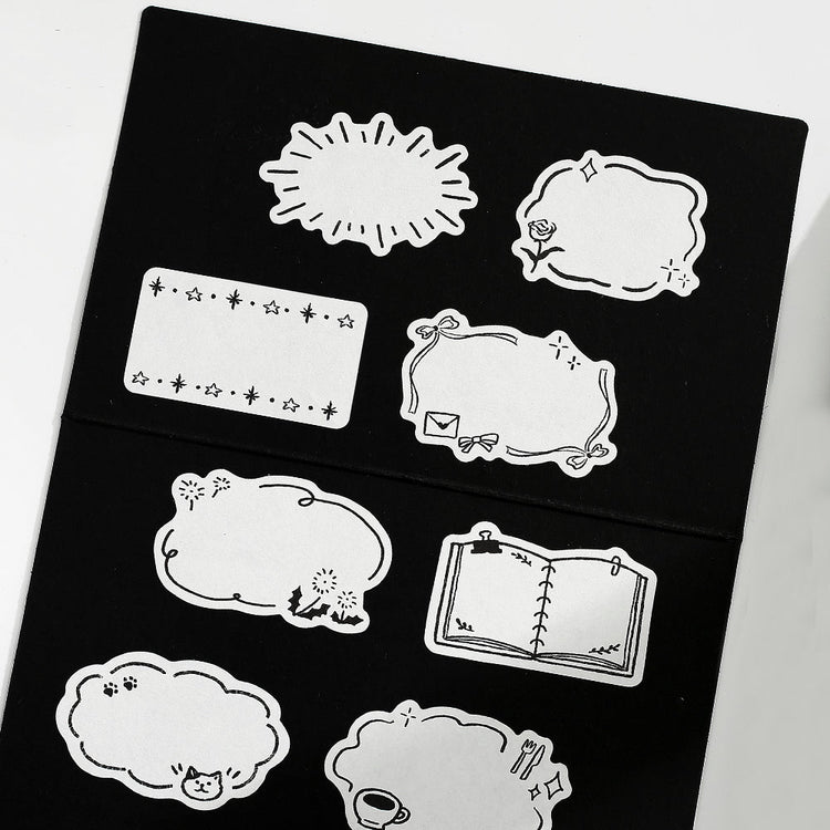 BGM Roll Sticker: Writable — Sketch — applied in a journal
