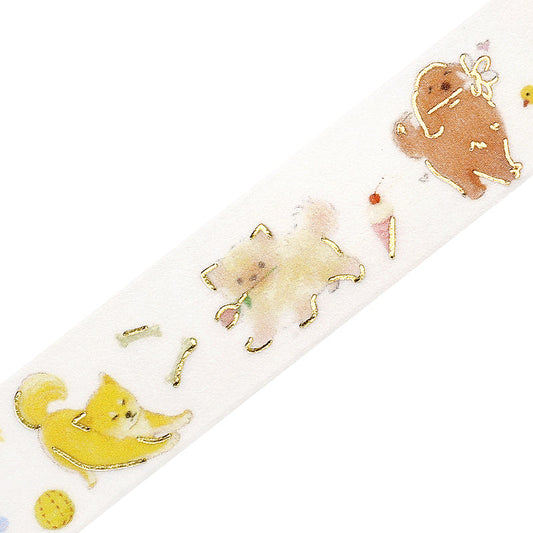 BGM Foil Stamping Masking Tape — IPPAI・Dogs Galore — pattern detail