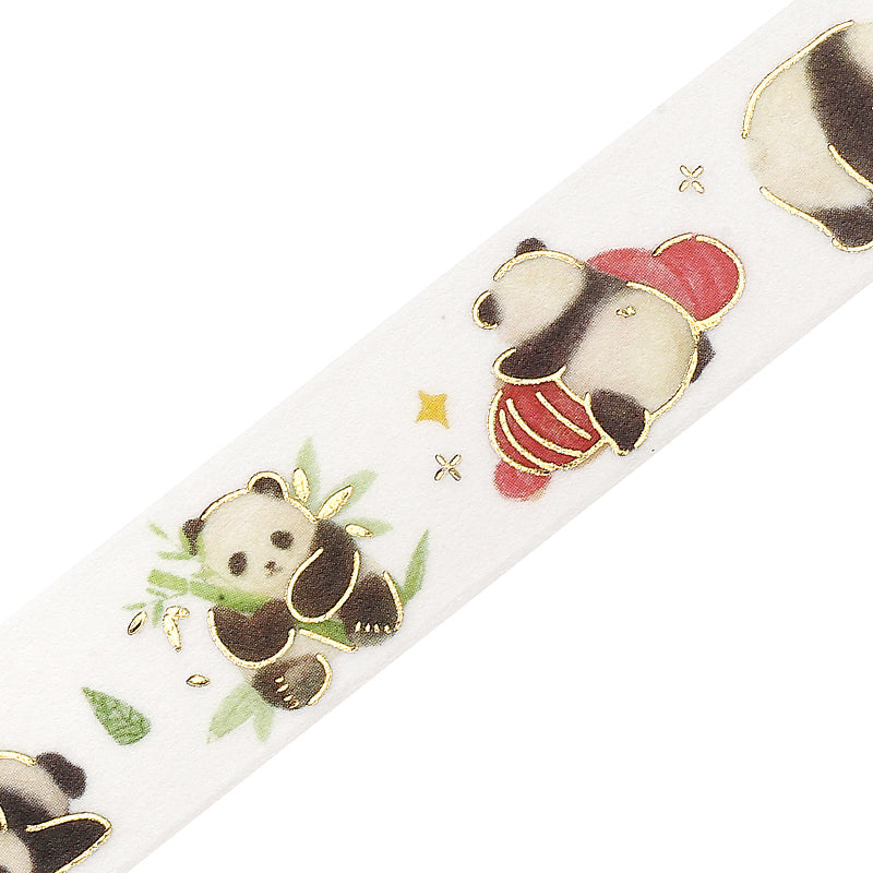 BGM Foil Stamping Masking Tape — IPPAI・Pandas Galore — pattern detail