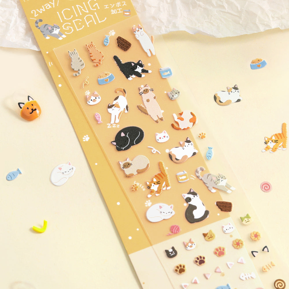 BGM Icing Seal — Cat Days — applied in a journal