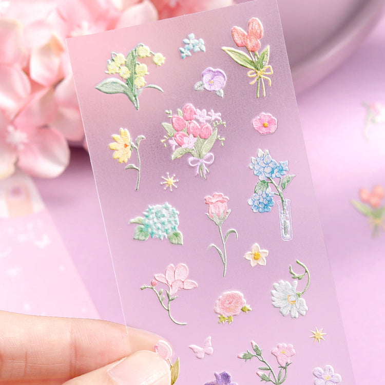 BGM Icing Seal — Fluffy Bouquet — applied in a journal